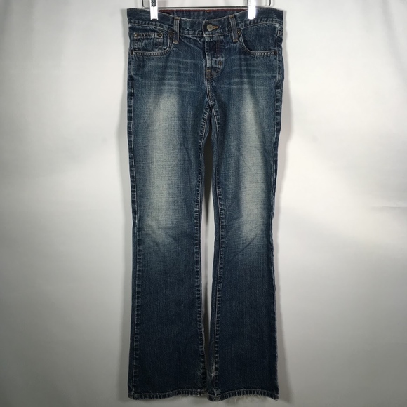 Abercrombie & Fitch Blue Medium Wash Boot Cut Jean - Picture 1 of 8